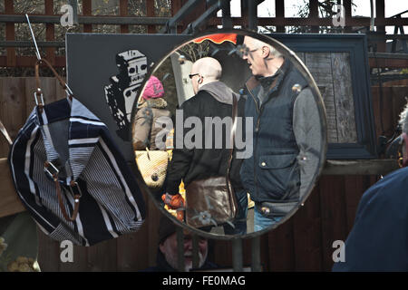 BRIC ein Brac Stall, Columbia Road in London. Stockfoto