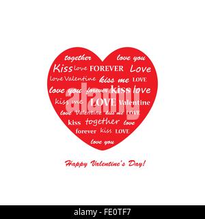 Valentinstag-Grußkarte Stock Vektor