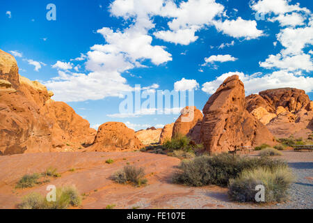 Roten Felslandschaft, Valley of Fire State Park, Nevada, USA Stockfoto