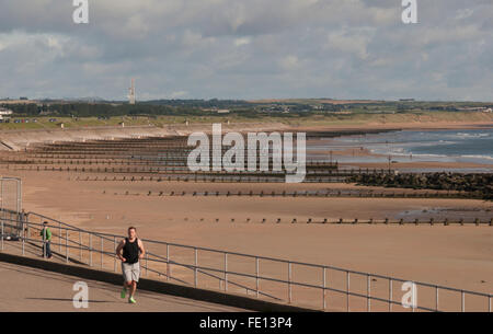 Aberdeen-Strandblick Blick nach Norden, Schottland Stockfoto