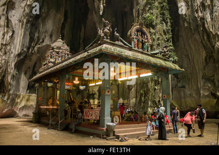 Hindu-Tempel in Batu Caves. Kuala Lumpur. Malaysien Stockfoto