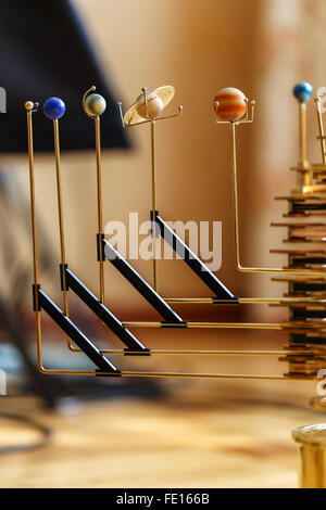 Mechanismus der die Planeten des Sonnensystems Stockfoto