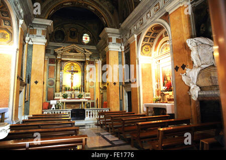 Die St. Birgitta Chapel in Casa di Santa Brigida in Piazza Farnese in Rom. Stockfoto