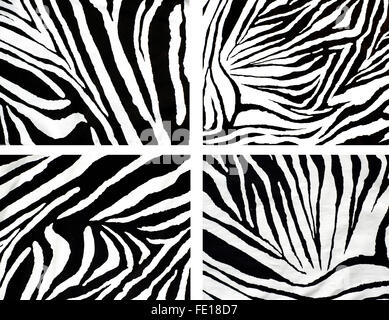 Zebra-Stil-Stoff Stockfoto