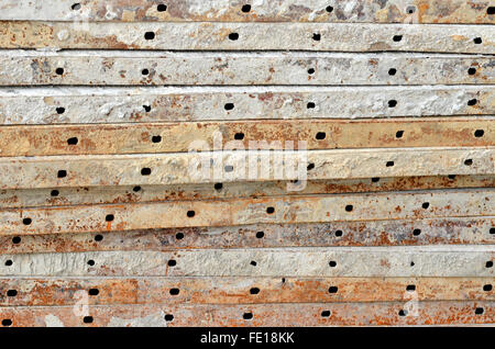 Hintergrundbild von rostige Wellblech-Platten Stockfoto