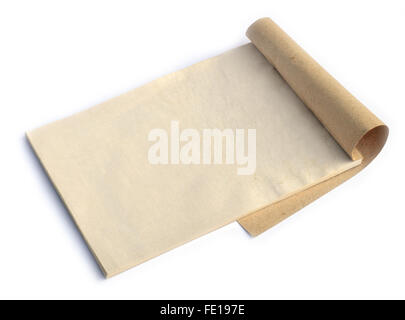 altes Notebook isoliert auf weißem Hintergrund Stockfoto