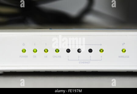 Dies ist ein Adsl-WLAN-Router-modem Stockfoto