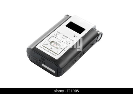 Audiorecorder isoliert Stockfoto