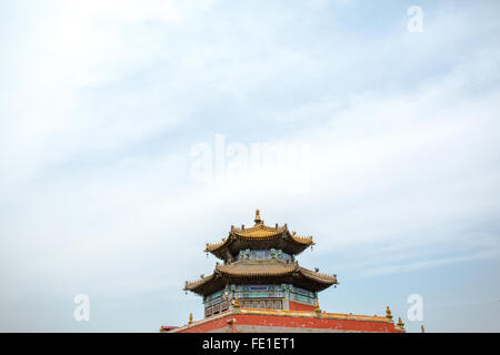 Chinesische antike Pavillon, Putuo Zongcheng Tempel Stockfoto