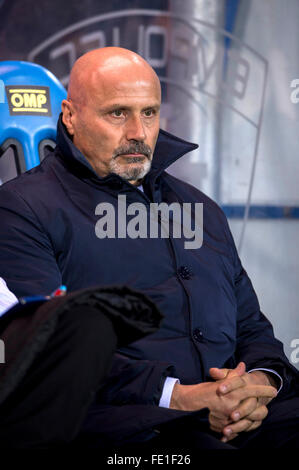 Empoli, Italien. 3. Februar 2016. Stefano Colantuono (Udinese) Fußball: Italienische "Serie A" match zwischen Empoli 1-1 Udinese im Carlo Castellani Stadium in Empoli, Italien. Bildnachweis: Maurizio Borsari/AFLO/Alamy Live-Nachrichten Stockfoto