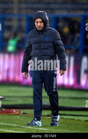 Empoli, Italien. 3. Februar 2016. Marco Giampaolo (Empoli) Fußball: Italienische "Serie A" match zwischen Empoli 1-1 Udinese im Carlo Castellani Stadium in Empoli, Italien. Bildnachweis: Maurizio Borsari/AFLO/Alamy Live-Nachrichten Stockfoto