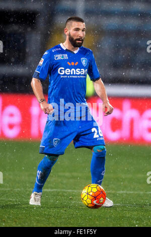 Empoli, Italien. 3. Februar 2016. Lorenzo Tonelli (Empoli) Fußball: Italienische "Serie A" match zwischen Empoli 1-1 Udinese im Carlo Castellani Stadium in Empoli, Italien. Bildnachweis: Maurizio Borsari/AFLO/Alamy Live-Nachrichten Stockfoto