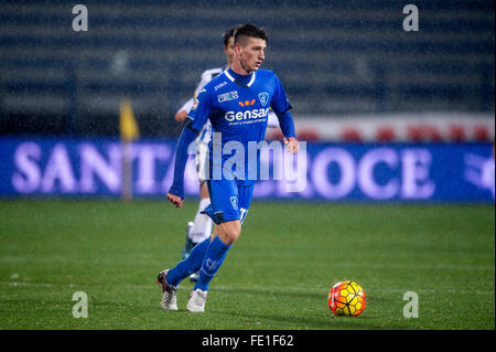 Empoli, Italien. 3. Februar 2016. Michele Camporese (Empoli) Fußball: Italienische "Serie A" match zwischen Empoli 1-1 Udinese im Carlo Castellani Stadium in Empoli, Italien. Bildnachweis: Maurizio Borsari/AFLO/Alamy Live-Nachrichten Stockfoto