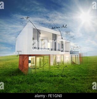 Sonnigen Tagesprojekt home Stockfoto