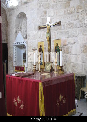 Die Aghia Sophia Kirche, Saidnaya, Syrien Stockfoto