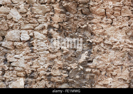 Rau, Beige, alte Wand Textur Hintergrund Stockfoto