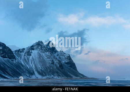 Mount Vestrahorn, Stokknes, Island Stockfoto