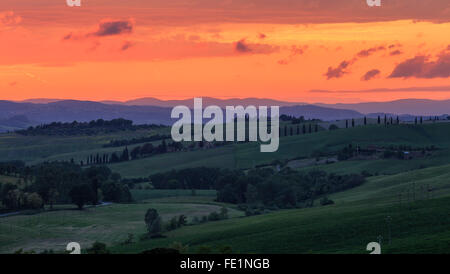 Val d ' Orcia, Toskana, Italien Stockfoto