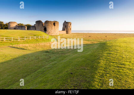 Flint Castle in Flint, Flintshire, North Wales, wurde von Edward i. erbaut während seiner Invasion von Wales im Jahre 1277 Stockfoto