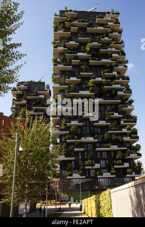 Bosco Verticale (vertikale Wald) vom Architekten Stefano Boeri, ein paar Wohntürme in den neuen Porta Nuova dist Stockfoto