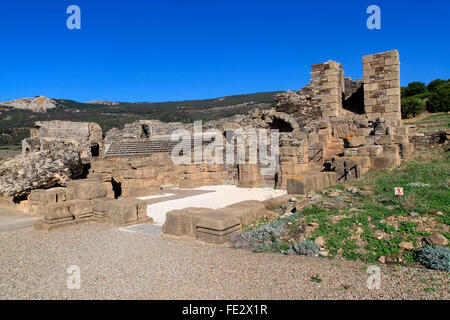 Amphitheater von Baelo Claudia Roman Website, Provinz Cadiz, Spanien Stockfoto