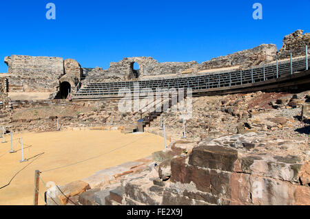 Amphitheater von Baelo Claudia Roman Website, Provinz Cadiz, Spanien Stockfoto