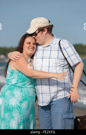 Blinde paar in Liebe und die Natur genießen Stockfoto