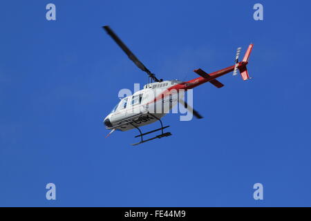 206B Bell Jet Ranger Helikopter C-FCGK Transport Canada, 1. Februar 2016 Stockfoto