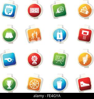 Basketball-Icon-set Stock Vektor