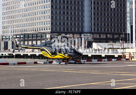 Hubschrauberflüge von Downtown Manhattan Heliport, Amerika, USA Stockfoto