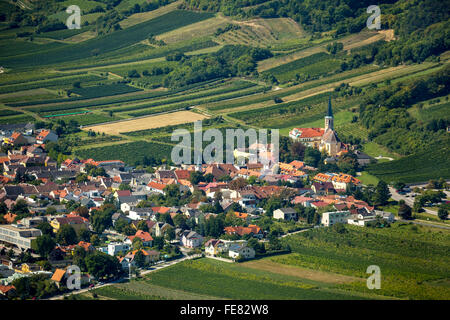 Luftaufnahme, Gumpoldskirchen Burg des Deutschen Ordens, Guntramsdorf, Niederösterreich, Österreich, Europa, Luftbild Stockfoto