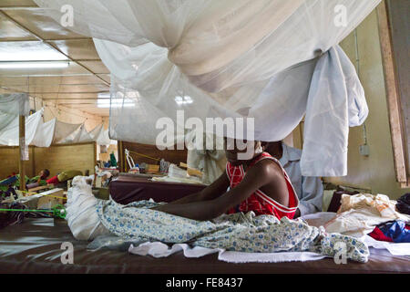 Hersteller von orthopädischen und Pediatric Pflege im Krankenhaus MSF Rutshuru, Nord-Kivu, demokratische Republik Kongo, demokratische Republik Kongo, Afrika Stockfoto