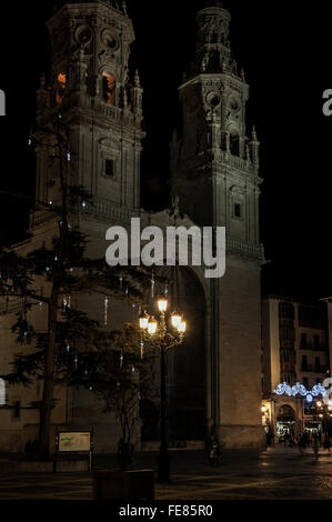 Concatedral De La Redonda, Ciudad de Logroño, La Rioja, Spanien. Stockfoto