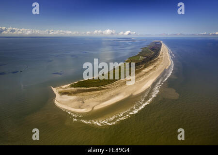 Antenne anzeigen, Ost-Seite Kalfamer, Wattenmeer, Luftaufnahme, Juist, Nordsee, Nordsee Insel, Ostfriesischen Inseln, Juist, Stockfoto