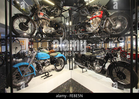 New Zealand klassische Motorräder Privatsammlung in Nelson Stockfoto