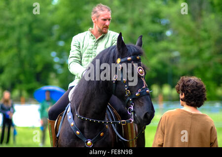 Florenz, Italien - 27. April 2014 - Candid erschossen genommen während der berühmten Spiele Carnasciale, dieses Jahr in Florenz, Stockfoto