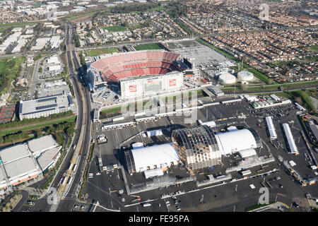 Santa Clara Levi Stadion Nachbarschaft Stockfoto