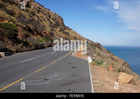 Chapmans Peak Drive in der Nähe von Cape Town, Südafrika. Stockfoto