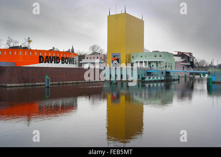 Ausstellung von David Bowie im Groninger Museum, Groningen Stockfoto