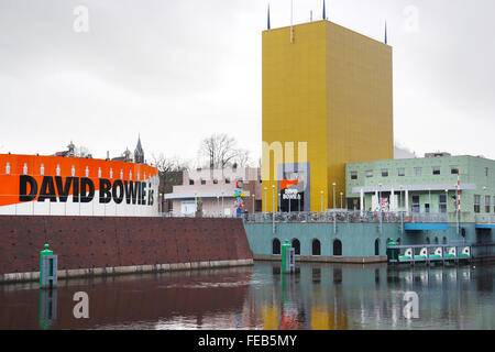 Ausstellung von David Bowie im Groninger Museum, Groningen Stockfoto