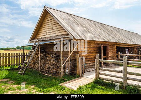 Ländlichen Holzhaus Stockfoto