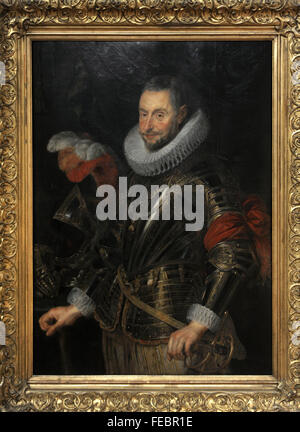 Rubens (1577-1640). Flämischer Maler. Porträt des Marchese Ambrogio Spinola (1569-1630). National Gallery. Prag. Tschechische Republik. Stockfoto