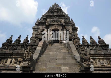 Hindu archäologische Stätte von Prambanan auf der Insel Java, Indonesien Stockfoto
