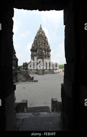 Hindu archäologische Stätte von Prambanan auf der Insel Java, Indonesien Stockfoto