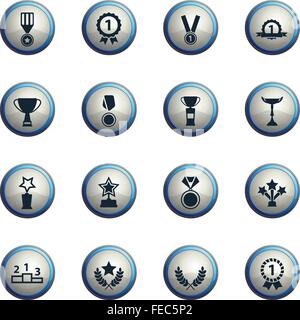 Medaillen und Tropheys einfach Symbole Stock Vektor