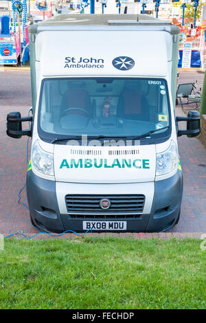 St John Ambulance bei Goose Fair, Nottingham, England, UK Stockfoto