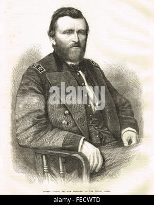 Neu gewählte Präsident Ulysses S. Grant März 1869 Stockfoto