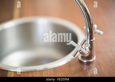Nahaufnahme auf einem Waschbecken Stockfoto
