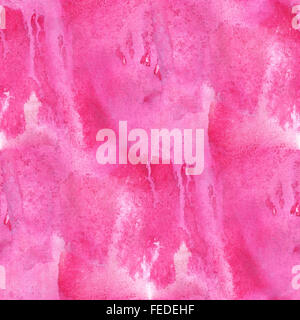 nahtlose Aquarell rosa abstrakte Textur Hintergrundmuster, Wasser Kunst Design Papiertapeten Stockfoto