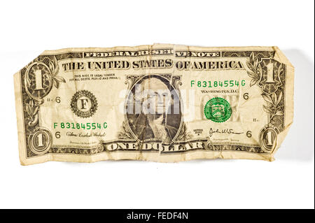 Angeschlagenen US-Dollar Stockfoto